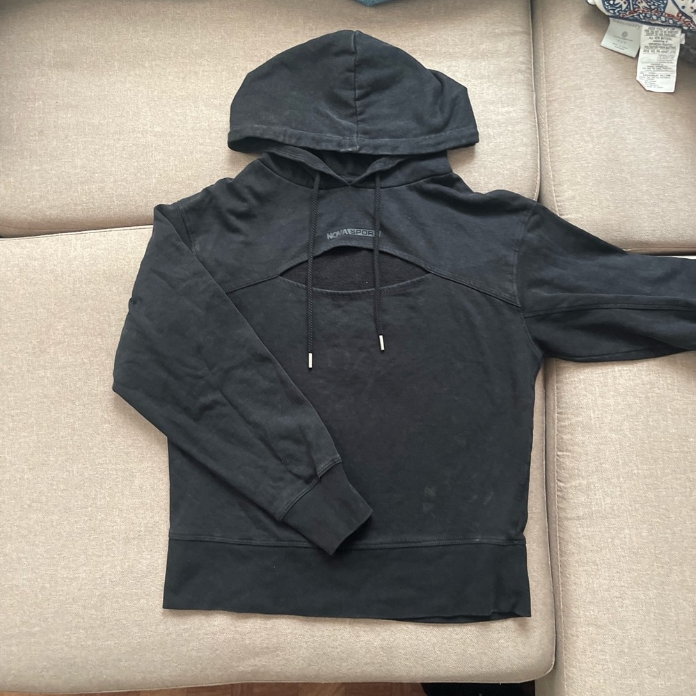 Fashion nova sport hoodie with cutout